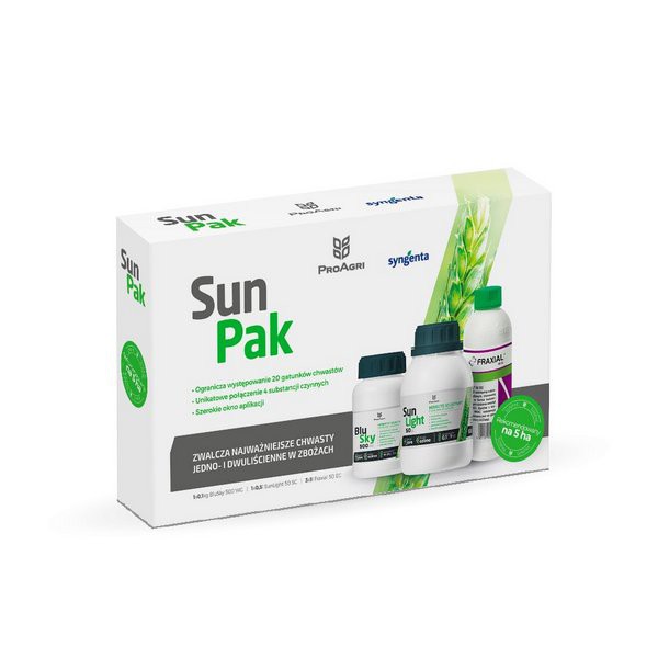 SunPak na 5h (SunLight 50 SC, BluSky 500 WG, Fraxial 50 EC)