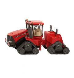Model Case IH Quadtrac 600 SIKU 1:32 – ciągnik gąsienicowy z przegubem i zaczepem, widok z boku na cztery trójkątne gąsienice