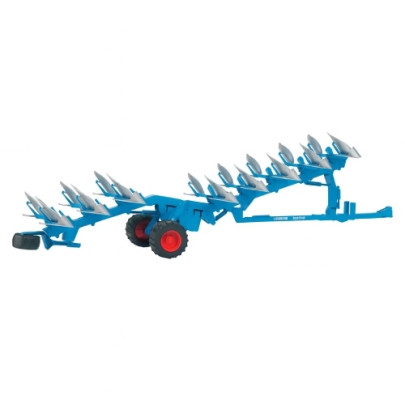Bruder Lemken Vari Titan 1:16 – pług obracany, widok z boku na sekcje robocze