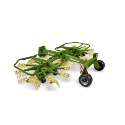 Bruder Krone Swadro 761 1:16 – zgrabiarka z rozłożonymi ramionami i ruchomymi palcami, widok z góry