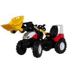 Rolly Toys Steyr 6300 Terrus CVT – traktor na pedały z ładowaczem rollyTrac, regulowanym siedziskiem