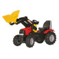 Rolly Toys rollyFarmtrac Case Puma CVX 240 – traktor na pedały z oponami pneumatycznymi i ładowarką RollyTrac, widok z boku
