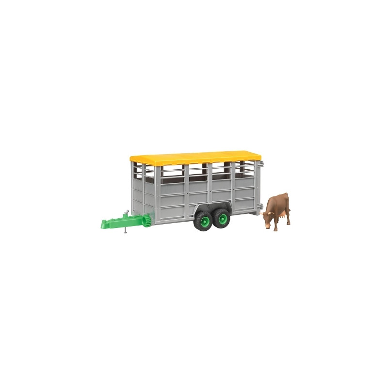 Bruder Przyczepa dla zwierząt z 1 figurką krowy
