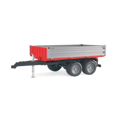 Bruder U02019 – przyczepa wywrotka 1:16 o wymiarach 325×148×108 mm, widok z boku