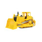 Bruder buldożer CAT 1:16 z regulowanym lemieszem i zdjętymi grabiami, widok z boku