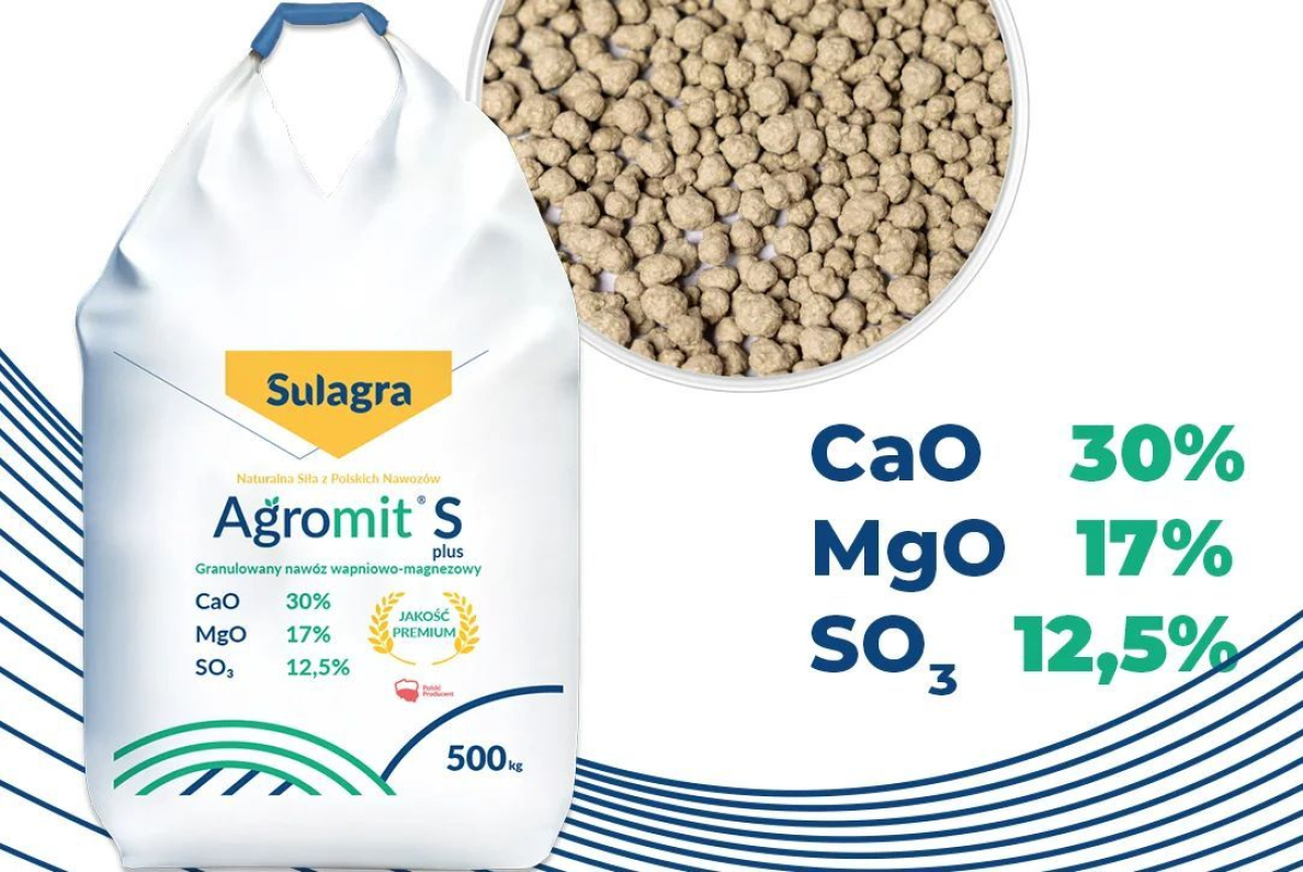 Nawóz wapniowo-magnezowo-siarkowy AGROMIT S Plus